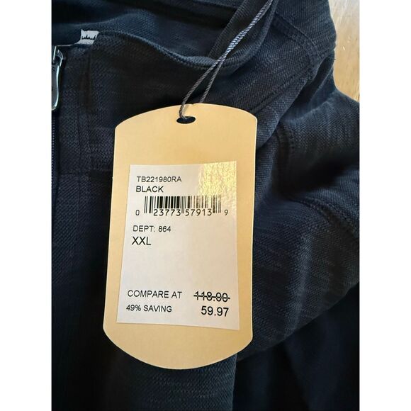 Tommy Bahama TENCEL™ Modal Quarter-Zip Pullover – Black , XXL NWT - Picture 8 of 10